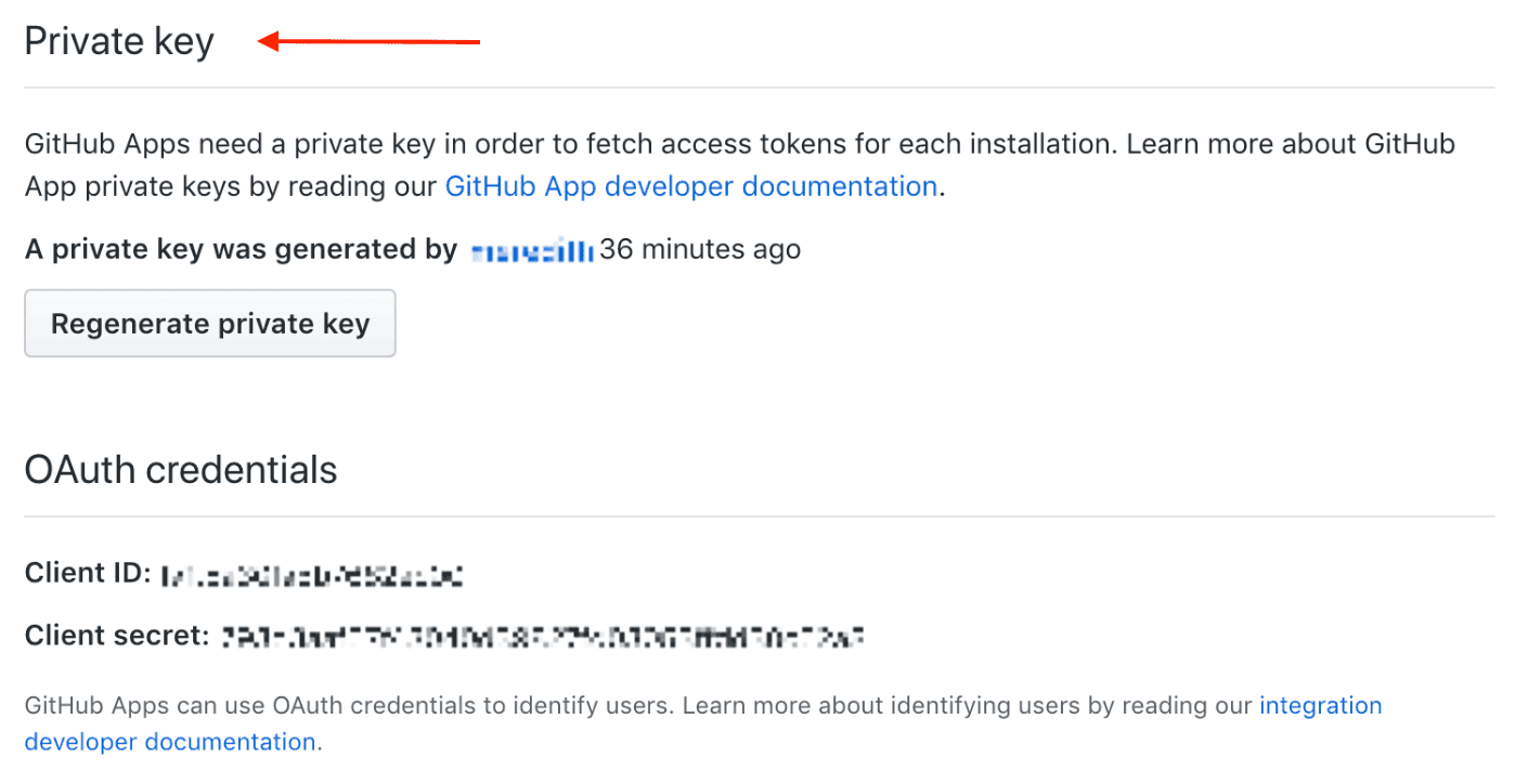 Generate private key